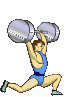 Weightlifting sport graphics