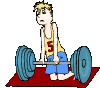 Weightlifting sport graphics