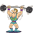 Weightlifting sport graphics