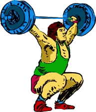 Weightlifting sport graphics