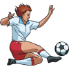 Womans soccer sport graphics