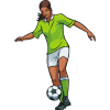 Womans soccer sport graphics