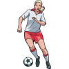 Womans soccer sport graphics