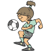 Womans soccer sport graphics