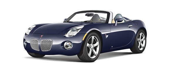 Blue Pontiac Solstice 2006