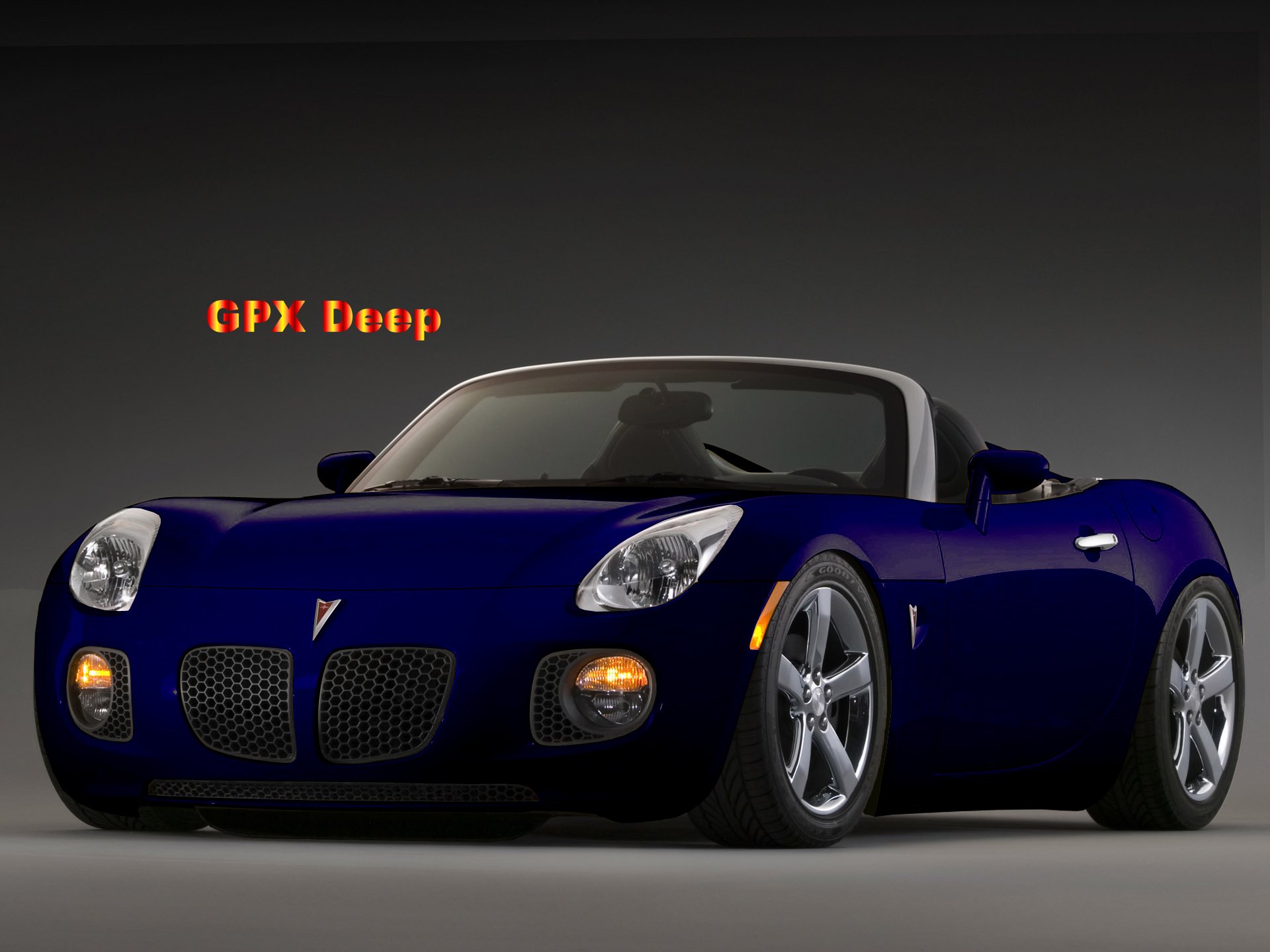 Deep Blue Pontiac Solstice 2006